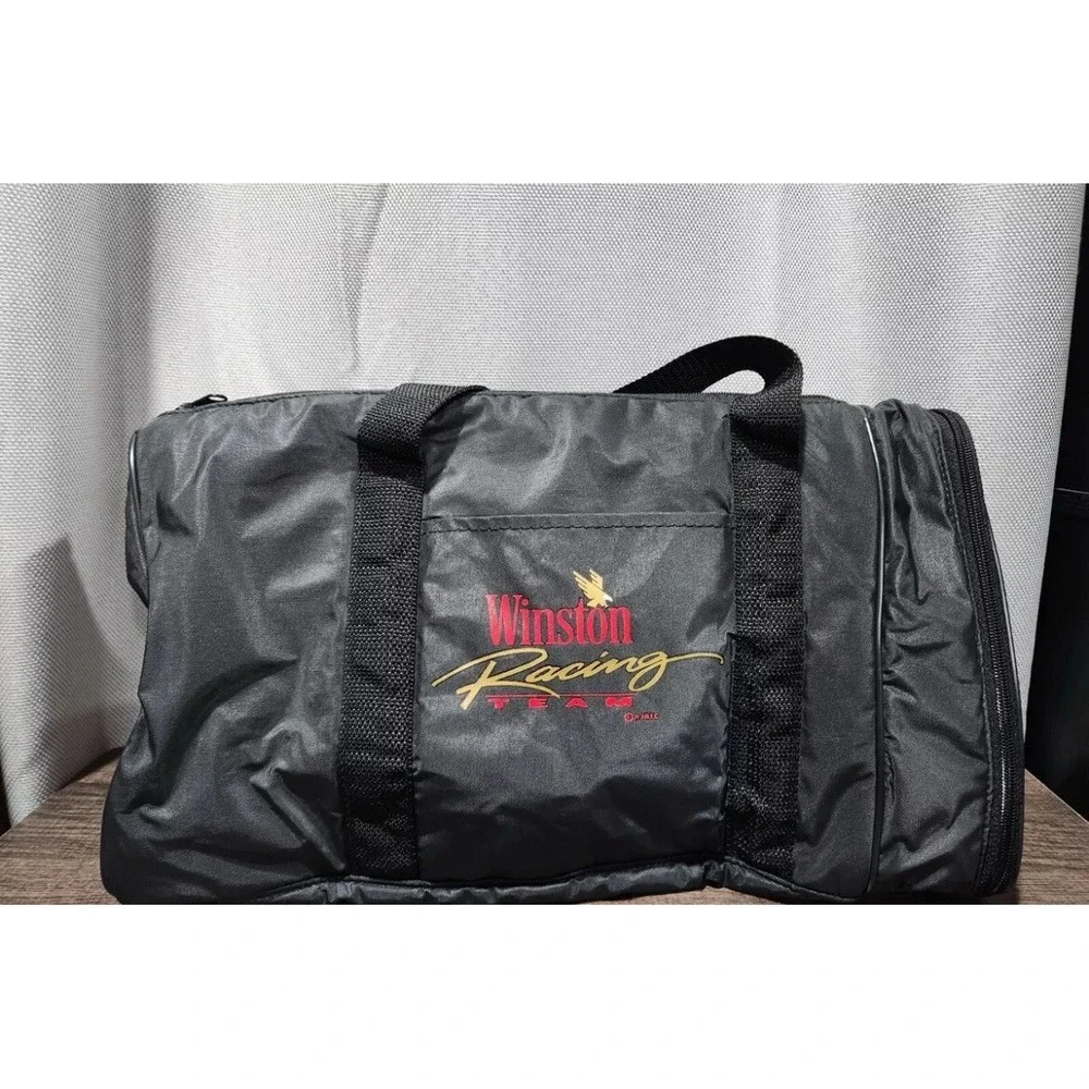 Vintage 90s Winston Racing‎ Team Duffel Gym Travel Bag NASCAR New!